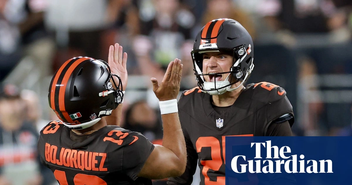 Cleveland Browns ชนะ Pittsburgh Steelers ด้วยฟิลด์โกล 56 หลาช่วงท้ายเกม