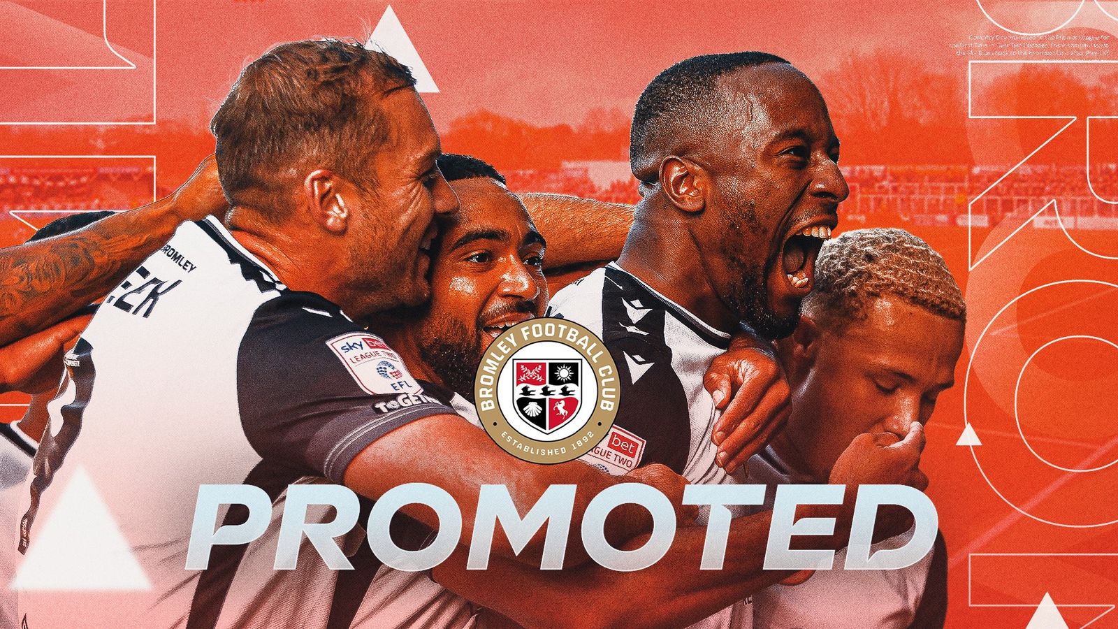 Bromley เลื่อนชั้นสู่ League One ครั้งแรกในประวัติศาสตร์! ซินเดอเรลล่าชัดๆ