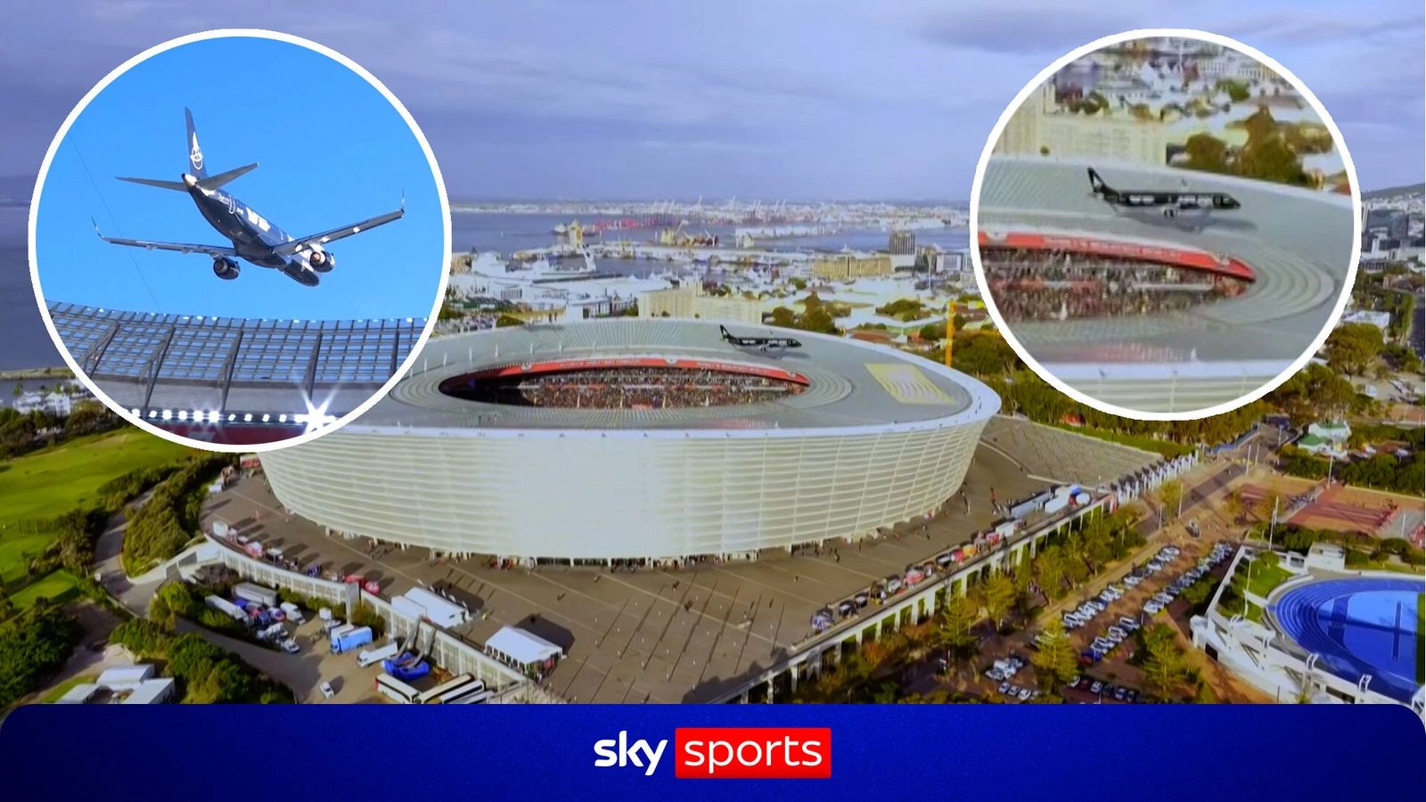 SACAA สอบสวนเหตุเครื่องบิน Airlink บินต่ำในเกมรักบี้ระหว่าง South Africa และ New Zealand