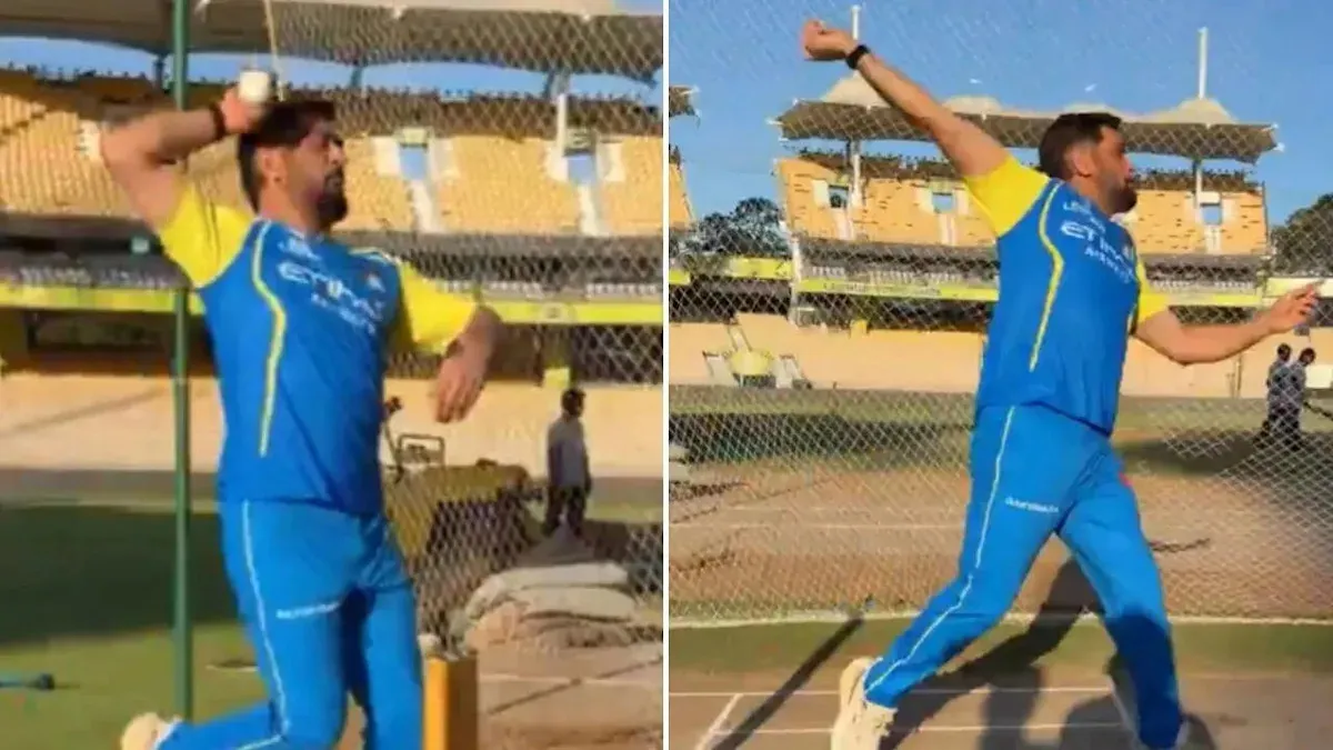 ‘พี่ก็อยากได้วิคเก็ตนะ!’ MS Dhoni โผล่ซ้อมปั่นบอลในแคมป์ CSK ระหว่างรอคัมแบ็ก IPL 2026