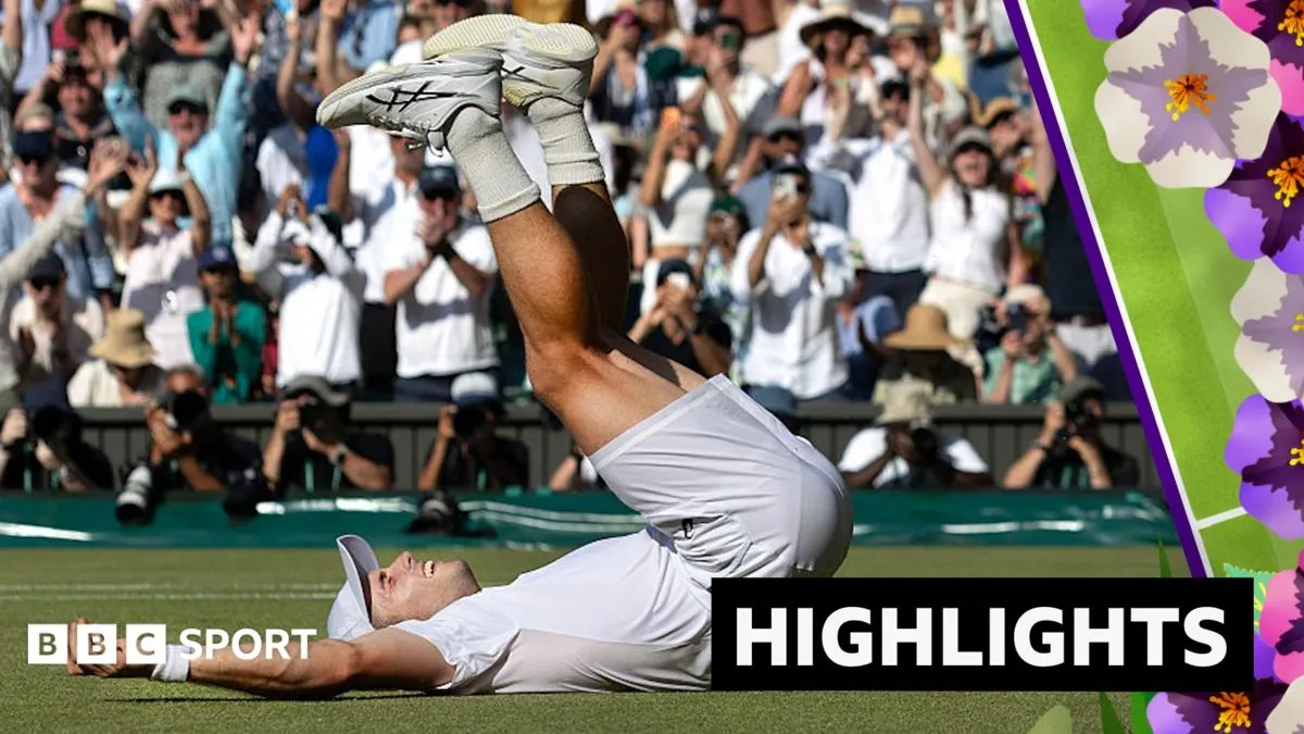 Arthur Fery สร้างประวัติศาสตร์ Wimbledon หลังเอาชนะ Flavio Cobolli เข้ารอบรองชนะเลิศ