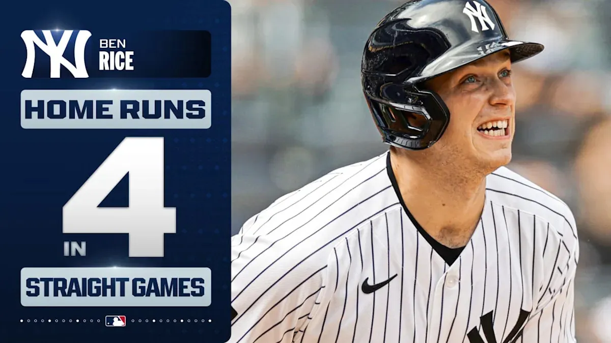 เสียงไม้กระทบลูกที่ดังก้องท่ามกลางไอฝน: Judge และ Rice ถล่ม Royals ยับเยินคา Yankee Stadium