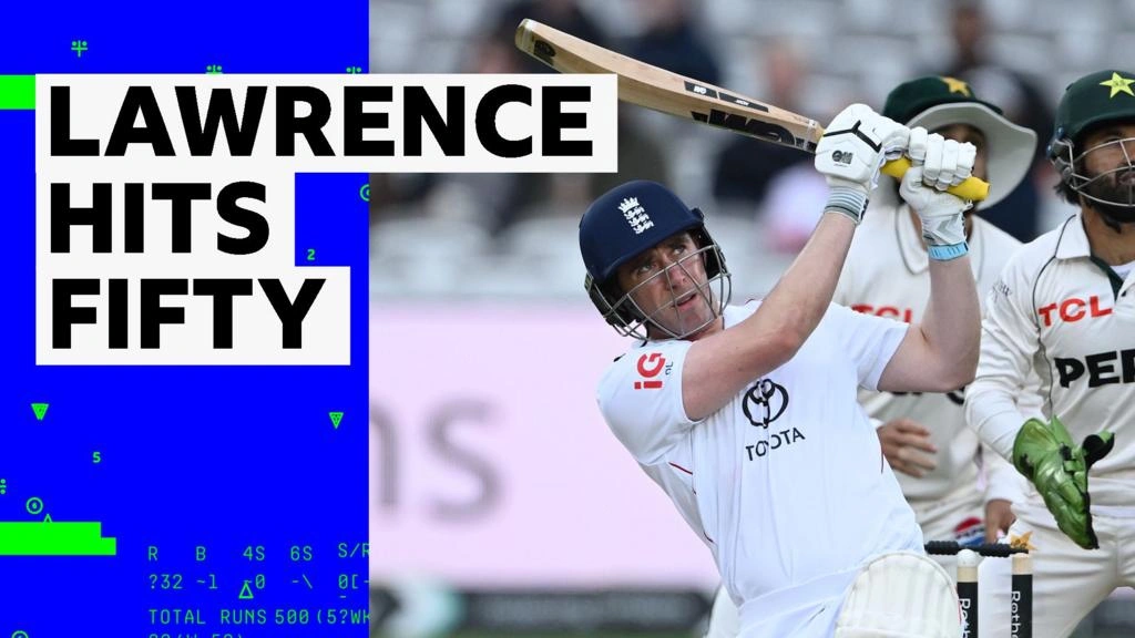 Dan Lawrence ทำสถิติ ช่วยให้อังกฤษทิ้งห่างในเกมทดสอบ