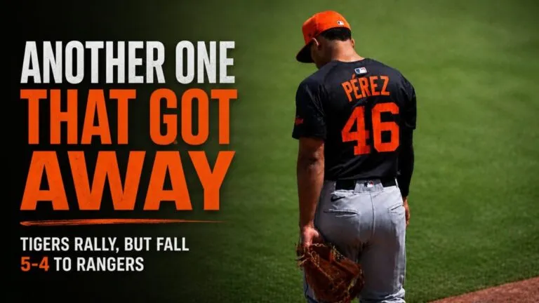 วิเคราะห์งบดุลความพ่ายแพ้: Detroit Tigers กับการบริหารสินทรัพย์ที่ล้มเหลวในเกมพ่าย Texas Rangers 5-4
