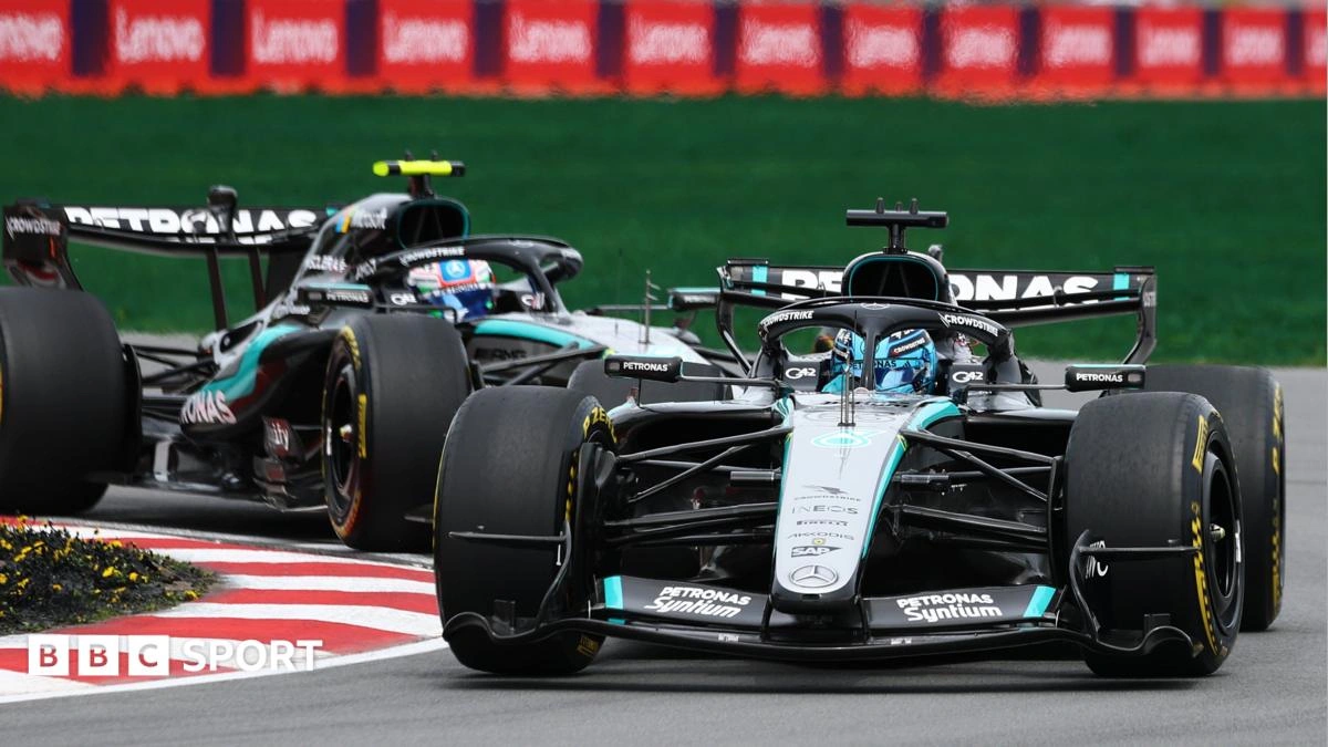 George Russell ชนะ Canadian Grand Prix sprint หลังปะทะกับ Kimi Antonelli