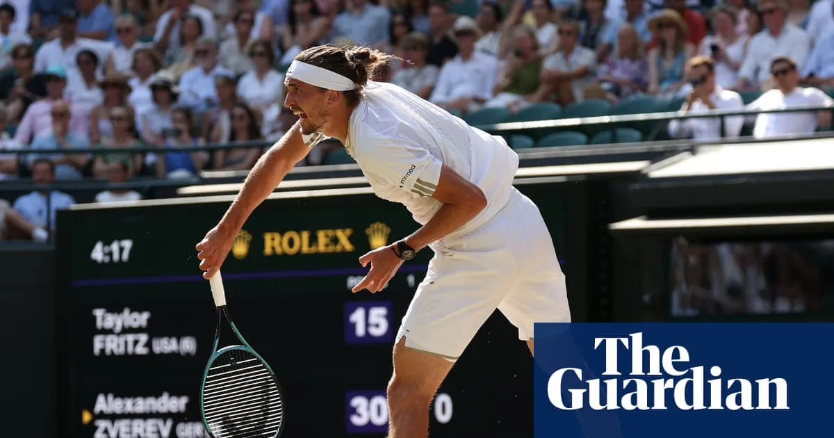 Alexander Zverev เอาชนะ Taylor Fritz ด้วยฟอร์มเสิร์ฟดุทะลุรอบรองชนะเลิศ Wimbledon