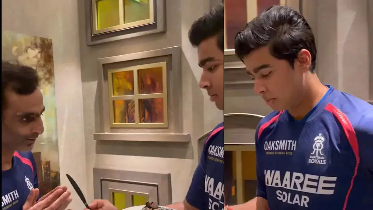 เด็กมันกวน! Vaibhav Sooryavanshi โชว์สกิลฝีปากกล้า บังคับ Romi Bhinder เป่าเค้กซ้ำจนกลายเป็นไวรัล