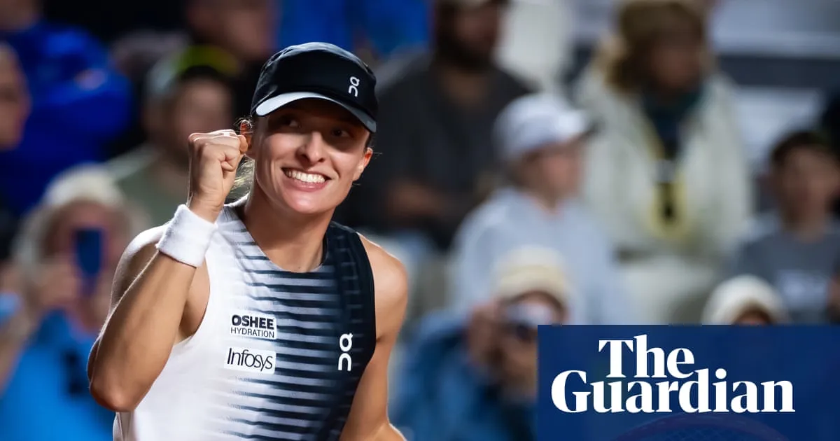 Iga Swiatek คำนวณวิถีลูกทำลายล้าง Naomi Osaka ในศึก Italian Open