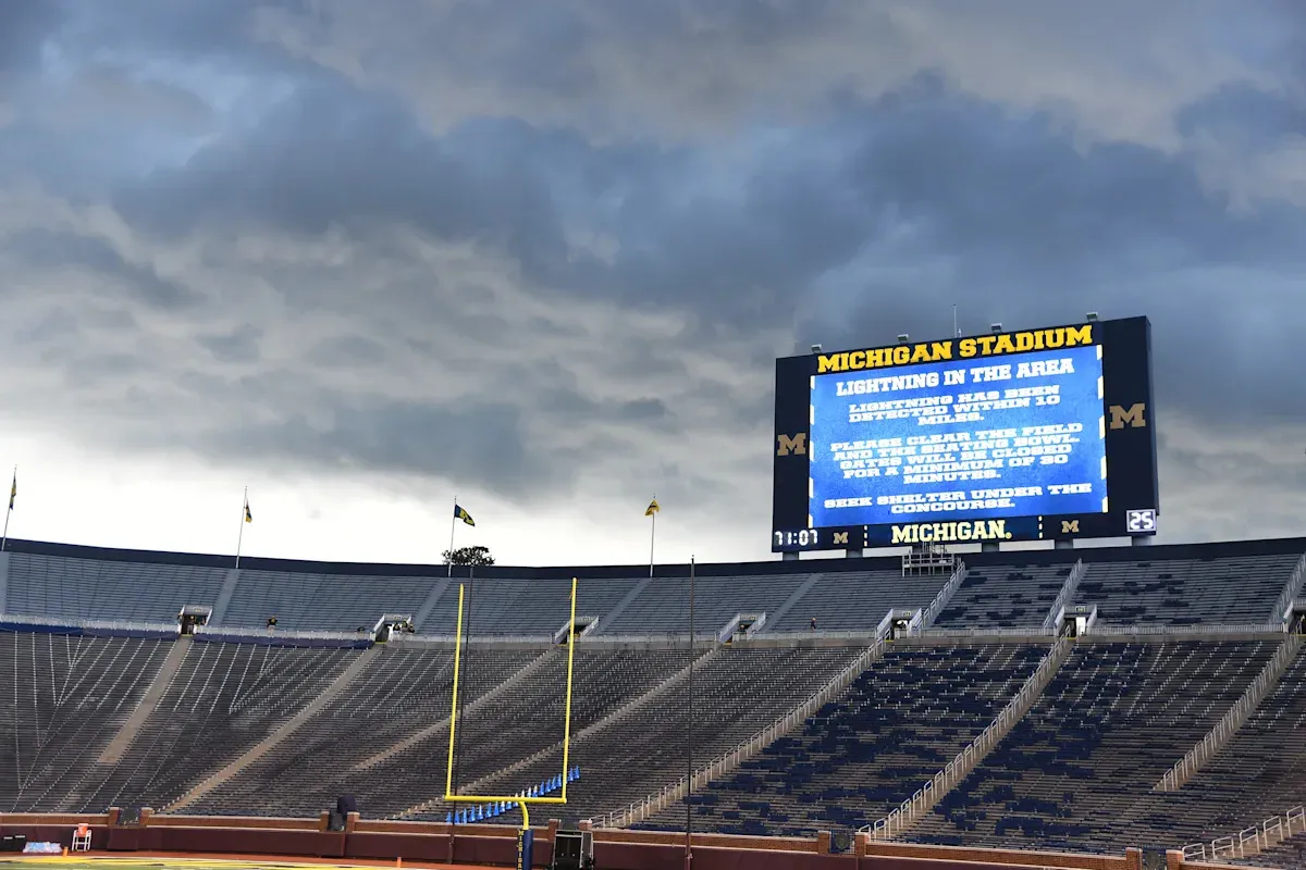 พยากรณ์อากาศฉบับ 'ตัวแม่' : ส่องฟ้าฝนก่อนไปดู Michigan Football หวดกันเองใน Spring Game