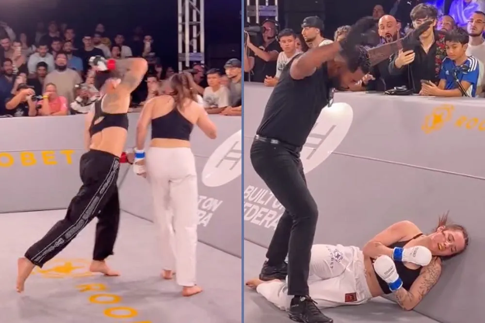 เจาะลึกช็อตน็อกเอาต์: Larissa Pacheco ปล่อยศอก Tomahawk ปิดบัญชีคู่แข่งใน Karate Combat 61