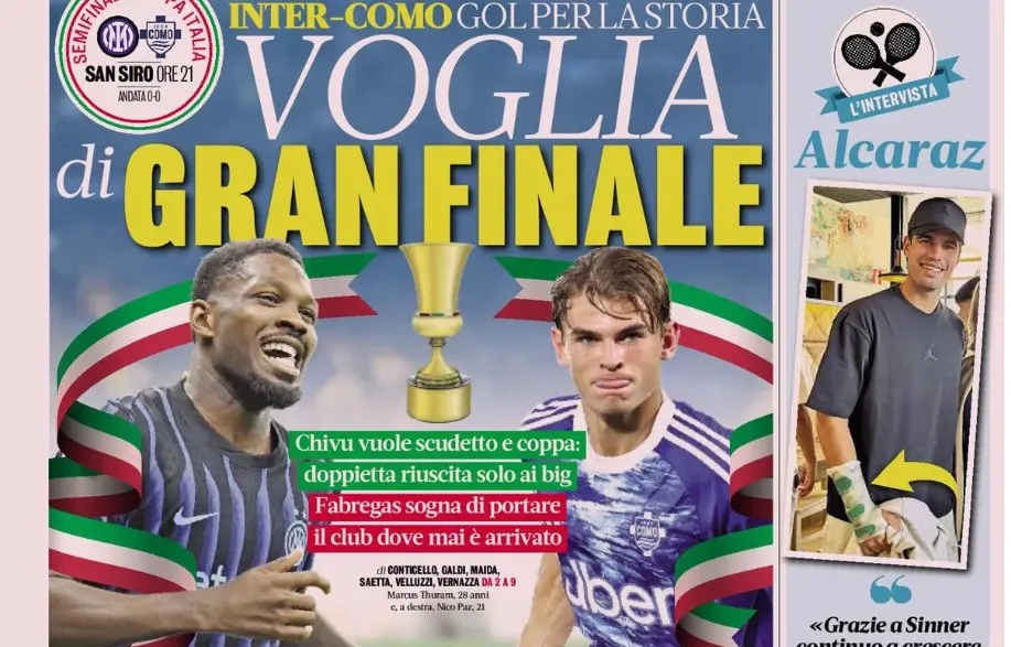ส่องหน้าสื่ออิตาลี: ศึกชิงถ้วย Coppa Italia สุดเดือด และปริศนาฟอร์มรูดของ Pulisic